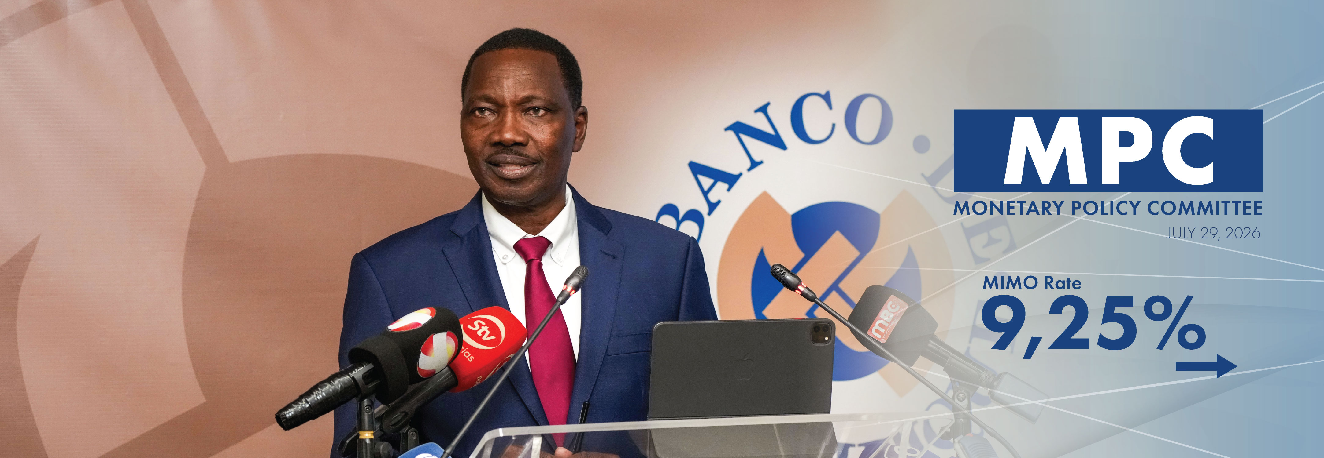 MIMO POLICY RATE UNCHANGED AT 9.25%